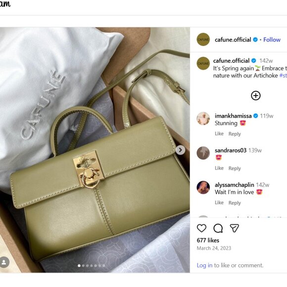 Cafune Stance Wallet in Artichoke NWT and dustbag - Picture 5 of 13